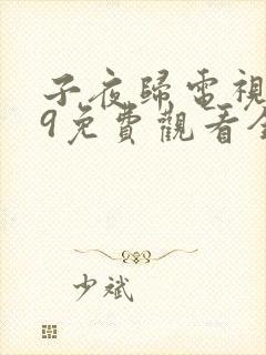 子夜归电视剧19免费观看全集高清