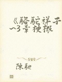 《骆驼祥子》1~3章梗概