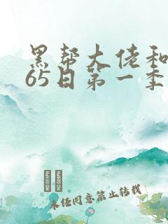 黑帮大佬和我365日第一季