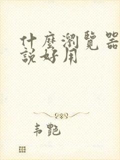 什么浏览器下小说好用