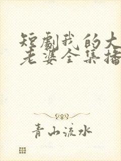 短剧我的大小姐老婆全集播放