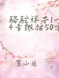 骆驼祥子1~24章概括50字