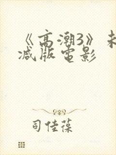 《高潮3》未删减版电影