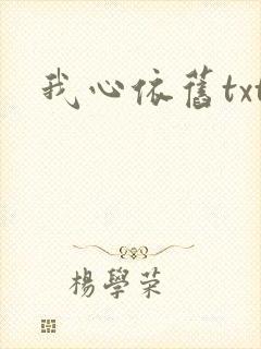 我心依旧txt