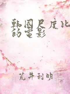 韩国尺度比较大的电影