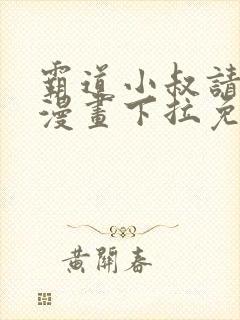 霸道小叔请轻撩漫画下拉免费