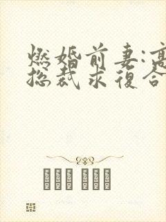 燃婚前妻:高冷总裁求复合