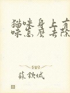 猫咪身上有尿骚味怎么去除