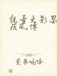 观看火影忍者 疾风传