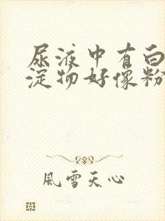 尿液中有白色沉淀物好像粉末一样