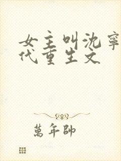 女主叫沈宁的古代重生文