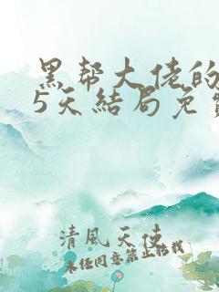 黑帮大佬的365天结局免费观看全集第一季