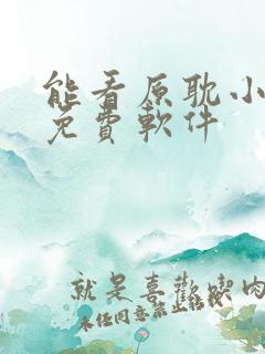 能看原耽小说的免费软件