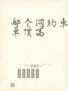 哪个网约车平台单价高