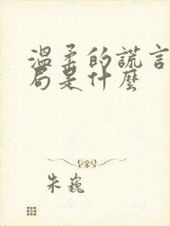 温柔的谎言大结局是什么