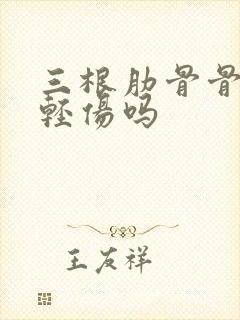 三根肋骨骨折属轻伤吗