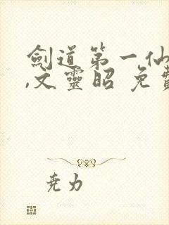 剑道第一仙苏奕,文灵昭 免费阅读