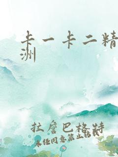 卡一卡二精品亚洲