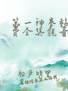 第一神拳动漫免费全集观看