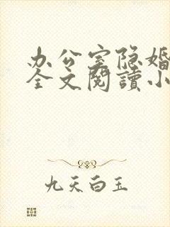 办公室隐婚免费全文阅读小说