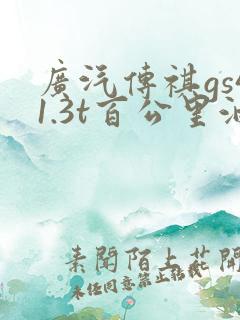 广汽传祺gs41.3t百公里油耗多少