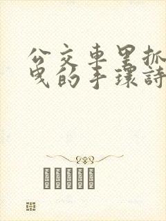 公交车里抓着摇曳的手环诗情