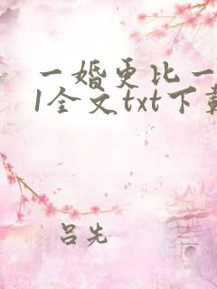 一婚更比一婚高1全文txt下载