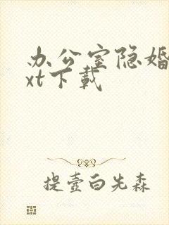 办公室隐婚 txt下载