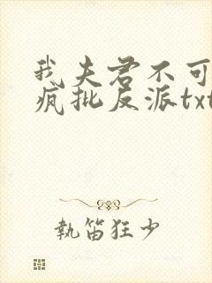 我夫君不可能是疯批反派txt