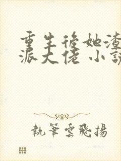 重生后她渣了反派大佬 小说