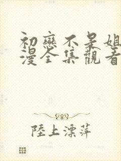 初恋不是姐姐动漫全集观看免费高清