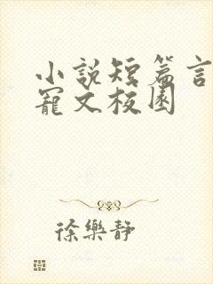 小说短篇言情甜宠文校园