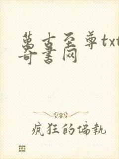 万古至尊txt奇书网