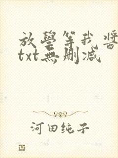 放学等我酱子贝txt无删减