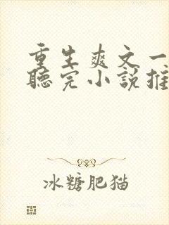 重生爽文一口气听完小说推文