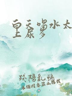 白天喝水太多晚上尿多