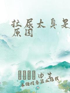 拉尿太臭是什么原因