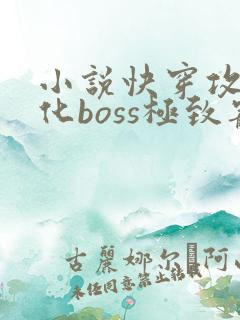 小说快穿攻略黑化boss极致宠