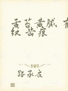 舌苔黄腻 有裂纹 齿痕