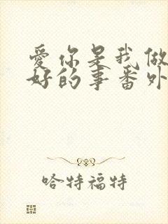 爱你是我做过最好的事番外