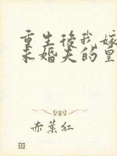 重生后我嫁给了未婚夫的皇叔