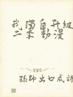 我独自升级 第二季 动漫