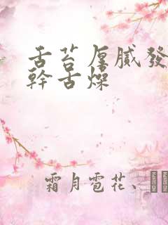 舌苔厚腻发黄口干舌燥