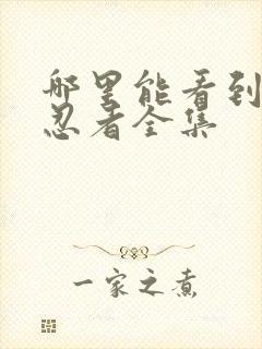 哪里能看到火影忍者全集