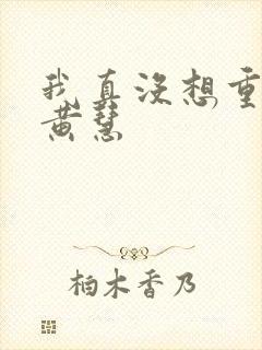 我真没想重生啊黄慧