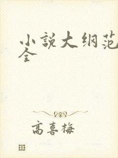 小说大纲范例大全