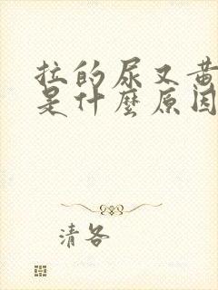 拉的尿又黄又臭是什么原因