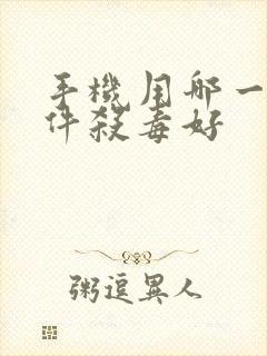 手机用哪一款软件杀毒好