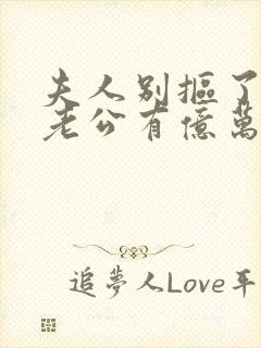 夫人别抠了,你老公有亿万家产