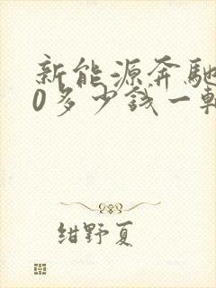 新能源奔驰350多少钱一辆